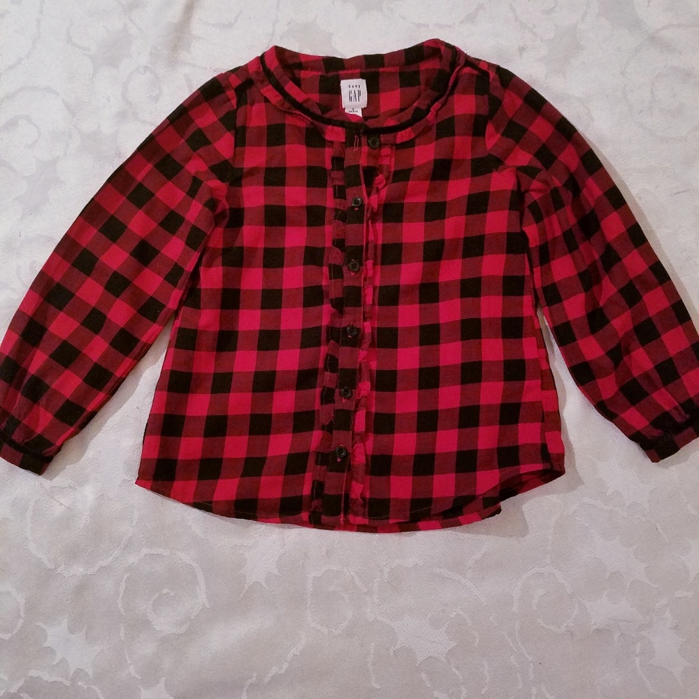 Buffalo Plaid Button Front Shirt